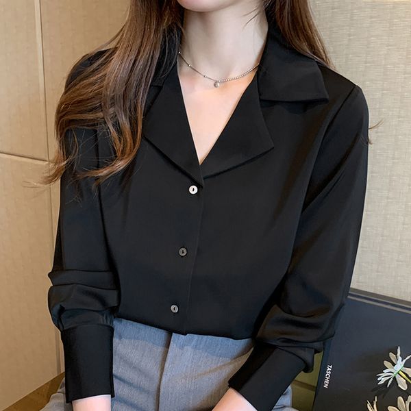blouse women long sleeve chiffon blouse shirt women blouses v-neck black office blouse for women blusas camisas mujer d424 210426, White
blouse women long sleeve chiffon blouse shirt women blouses v-neck black office blouse for women blusas camisas mujer d424 210426, White