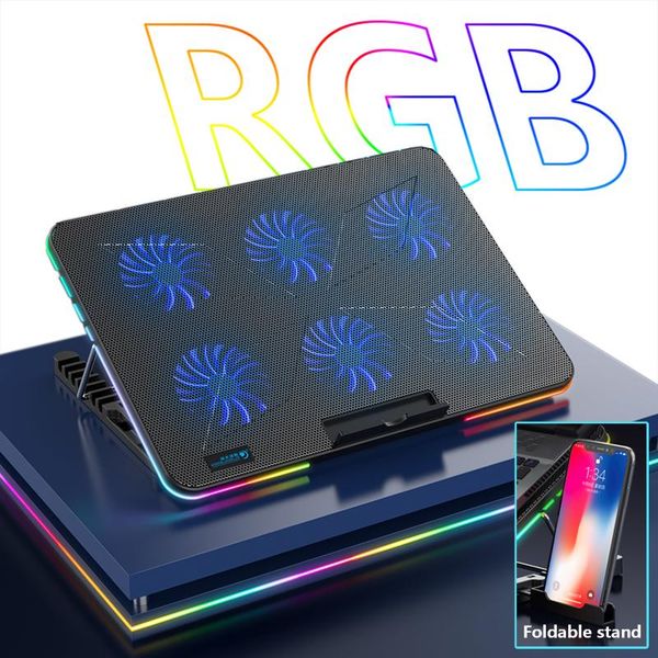 cool cold rgb gaming lapcooler 12-17 inch 6 fan cooling bracket with led screen notebook stand two usb ports colorful pads
cool cold rgb gaming lapcooler 12-17 inch 6 fan cooling bracket with led screen notebook stand two usb ports colorful pads