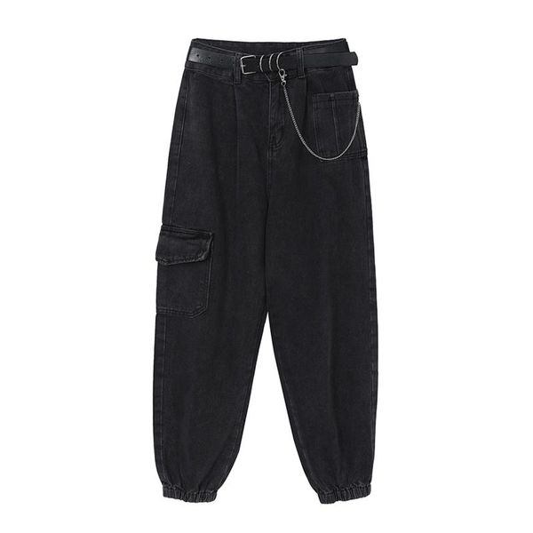 women's jeans woman high waist wide leg harem pants with belt boyfriend blue 2021 spring loose casual vintage cargo denim trousers
women's jeans woman high waist wide leg harem pants with belt boyfriend blue 2021 spring loose casual vintage cargo denim trousers