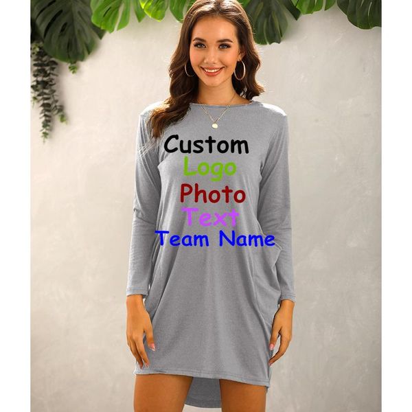 customize your picture logo plus size women's autumn and winter loose pocket long sleeve european american dress casual dresses, Black;gray
customize your picture logo plus size women's autumn and winter loose pocket long sleeve european american dress casual dresses, Black;gray