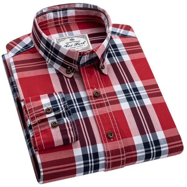 men's casual shirts nice men plaid button shirt 100% cotton long sleeve male social trend regular fit, White;black
men's casual shirts nice men plaid button shirt 100% cotton long sleeve male social trend regular fit, White;black