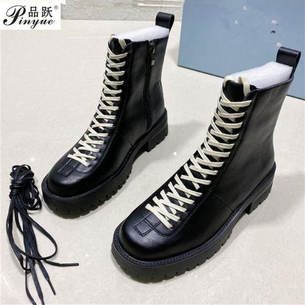 boots cowhide black leather ankle women autumn winter round toe lace up shoes woman fashion motorcycle platform botas
boots cowhide black leather ankle women autumn winter round toe lace up shoes woman fashion motorcycle platform botas