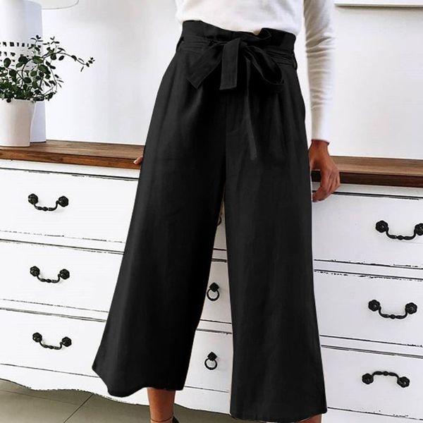 women's pants & capris women ankle-length summer spring high waist drawstring wide leg female solid straight trousers wdc2031, Black;white
women's pants & capris women ankle-length summer spring high waist drawstring wide leg female solid straight trousers wdc2031, Black;white