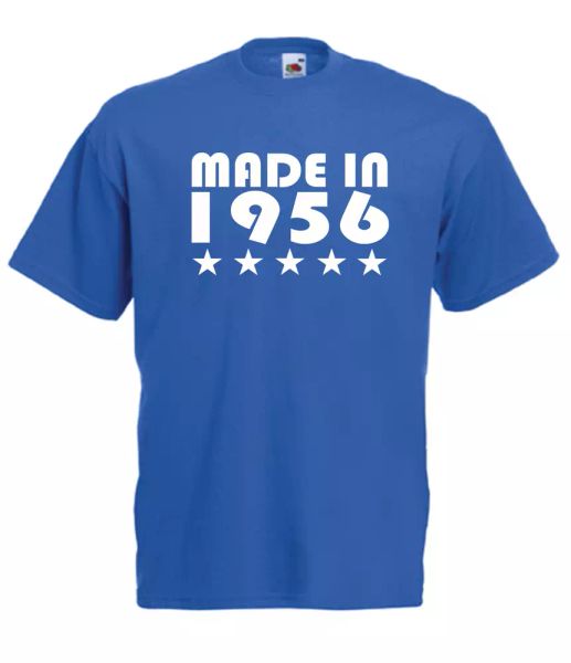 made in star 1956 64th xmas idea mens women t shirts multi-color size s-2xl, White;black
made in star 1956 64th xmas idea mens women t shirts multi-color size s-2xl, White;black