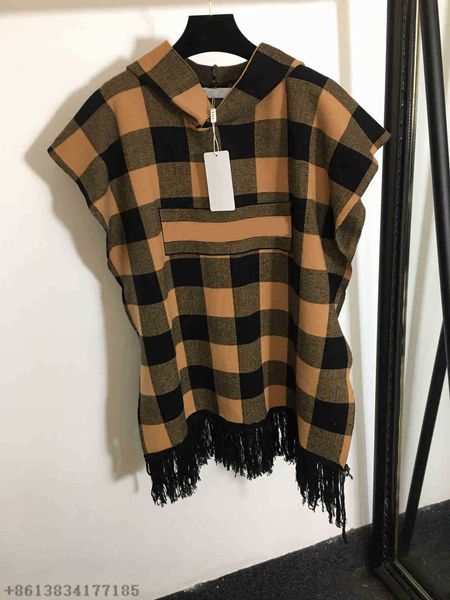 fashion designer capes latest women's short-sleeved hooded sleeveless hooded fringed capes cape brand womens coat women designer clothe, Black
fashion designer capes latest women's short-sleeved hooded sleeveless hooded fringed capes cape brand womens coat women designer clothe, Black