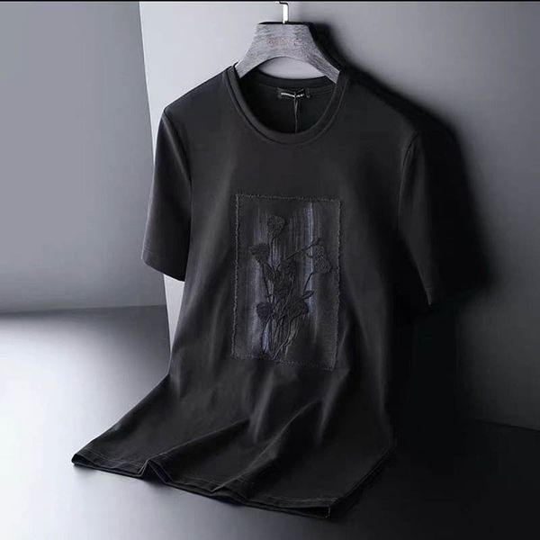 men's t-shirts short sleeve t-shirt summer new large fashion casual heavy industry embroidery slim t-shirt e3ib, White;black
men's t-shirts short sleeve t-shirt summer new large fashion casual heavy industry embroidery slim t-shirt e3ib, White;black