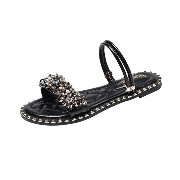 slippers women's shoes 2021 summer outer wear wild net red fairy rhinestone two-wear beach sandals and, Black
slippers women's shoes 2021 summer outer wear wild net red fairy rhinestone two-wear beach sandals and, Black