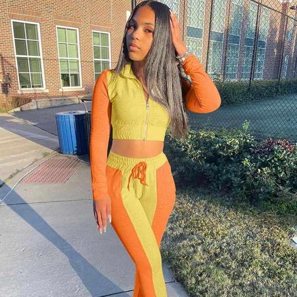 women's two piece pants patchwork sport tracksuit women set autumn zipper crop and pant suits sweatsuits for matching outfits, White
women's two piece pants patchwork sport tracksuit women set autumn zipper crop and pant suits sweatsuits for matching outfits, White