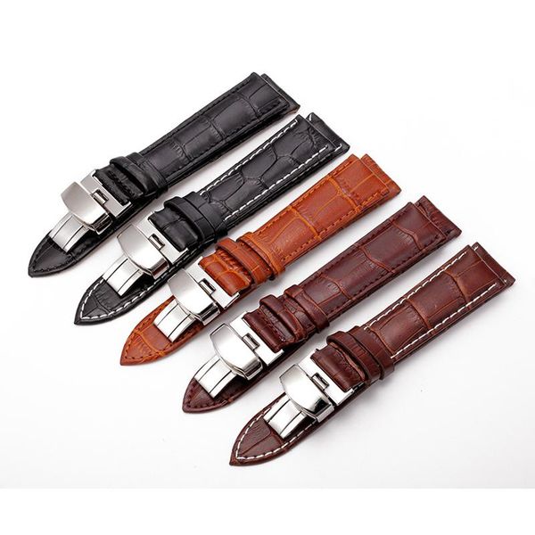 watch bands genuine leather strap band for generic watchband with stainless steel butterfly clasp 16mm 18mm 20mm 22mm 24mm bracelet, Black;brown
watch bands genuine leather strap band for generic watchband with stainless steel butterfly clasp 16mm 18mm 20mm 22mm 24mm bracelet, Black;brown