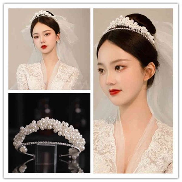 wedding hair jewelry accessories korean pearl band crown exquisite handmade texture headdress dress bride, Slivery;golden
wedding hair jewelry accessories korean pearl band crown exquisite handmade texture headdress dress bride, Slivery;golden