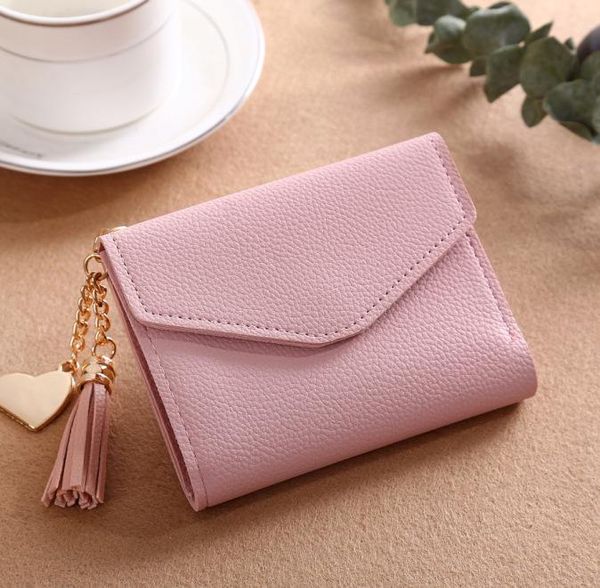 women's short korean version purse tassel pendant litchi pattern wallet multi card zero small men man, White
women's short korean version purse tassel pendant litchi pattern wallet multi card zero small men man, White