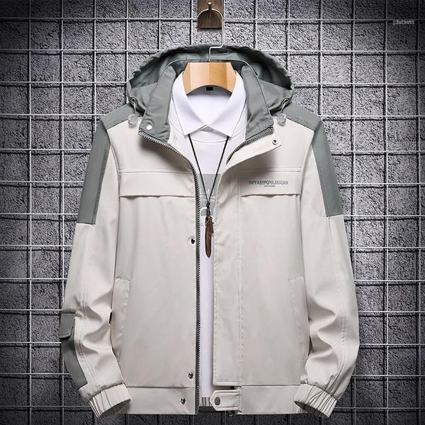 men's jackets 2021 winter and autumn clothes men stitching color outwear hooded jacket coat fashion slim printed jacket1, Black;brown
men's jackets 2021 winter and autumn clothes men stitching color outwear hooded jacket coat fashion slim printed jacket1, Black;brown
