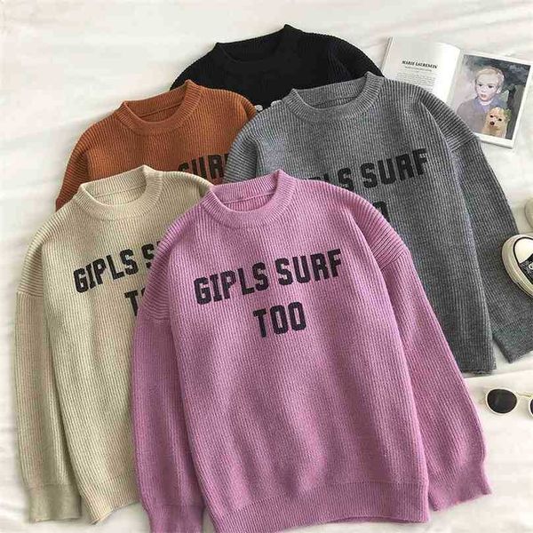 woman harajuku sweater autumn winter clothes women's letter loose oversize pullover korean long sleeve kawaii knit sweaters 210525, White;black
woman harajuku sweater autumn winter clothes women's letter loose oversize pullover korean long sleeve kawaii knit sweaters 210525, White;black