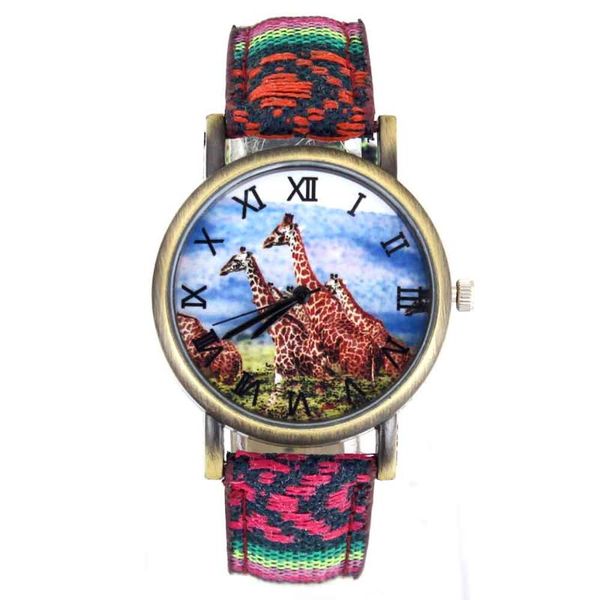wristwatches zoo giraffe favorite african animal pattern fashion jewelry casual men women canvas cloth strap sport analog quartz watch gifts, Slivery;brown
wristwatches zoo giraffe favorite african animal pattern fashion jewelry casual men women canvas cloth strap sport analog quartz watch gifts, Slivery;brown