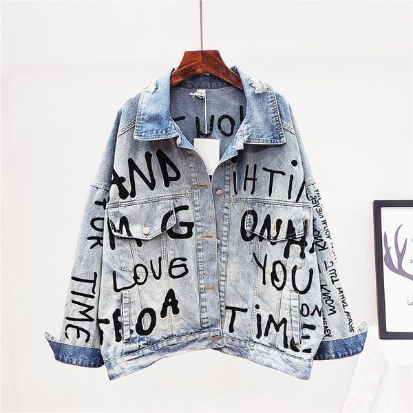 women's jackets fashion letter embroidery jeans jacket women outerwear oversized loose casaco chaquetas vintage washed denim coat femal, Black;brown
women's jackets fashion letter embroidery jeans jacket women outerwear oversized loose casaco chaquetas vintage washed denim coat femal, Black;brown