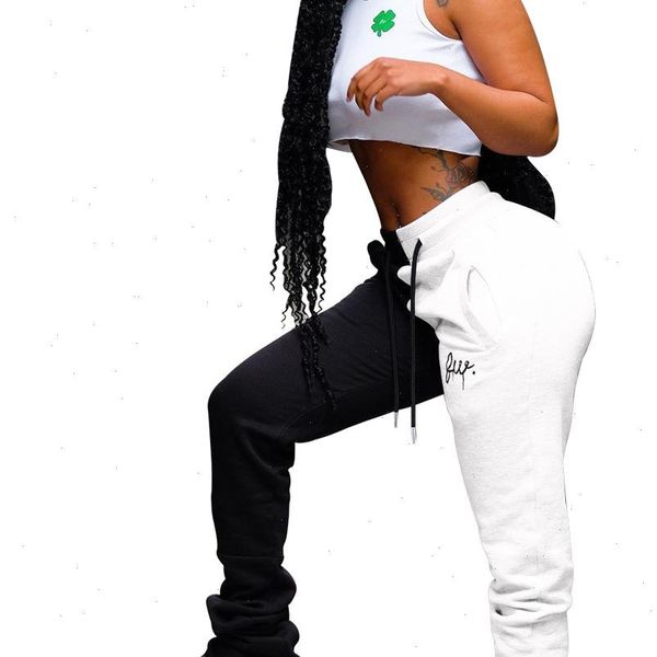 cutubly elastichigh waist trouser women capri joggers high summer patchwork leggings loose letter sweatpants casual, Black;white
cutubly elastichigh waist trouser women capri joggers high summer patchwork leggings loose letter sweatpants casual, Black;white