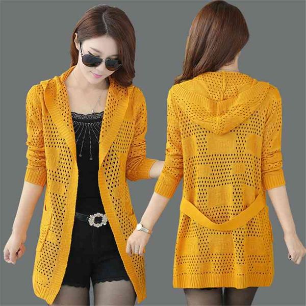 women's knits & tees fashion spring autumn plus size knitted cardigan sweater women hollow hooded casual mid-length outside shawl, White
women's knits & tees fashion spring autumn plus size knitted cardigan sweater women hollow hooded casual mid-length outside shawl, White