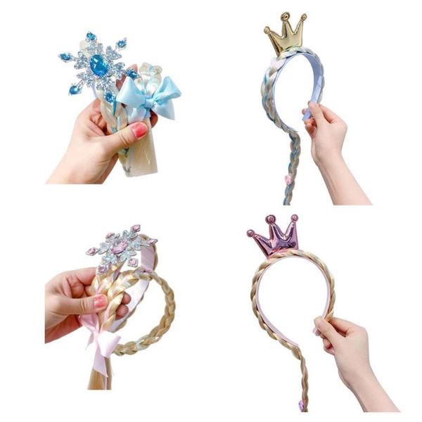 hair accessories kids girls princess crown/snowflake braided wig hoop headband costume prop, Slivery;white
hair accessories kids girls princess crown/snowflake braided wig hoop headband costume prop, Slivery;white