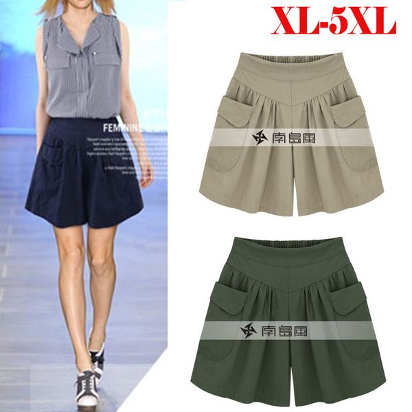 european american new fashion summer womens casual large size xl-5xl comfortable breathable shorts 110kg 210304, White;black
european american new fashion summer womens casual large size xl-5xl comfortable breathable shorts 110kg 210304, White;black