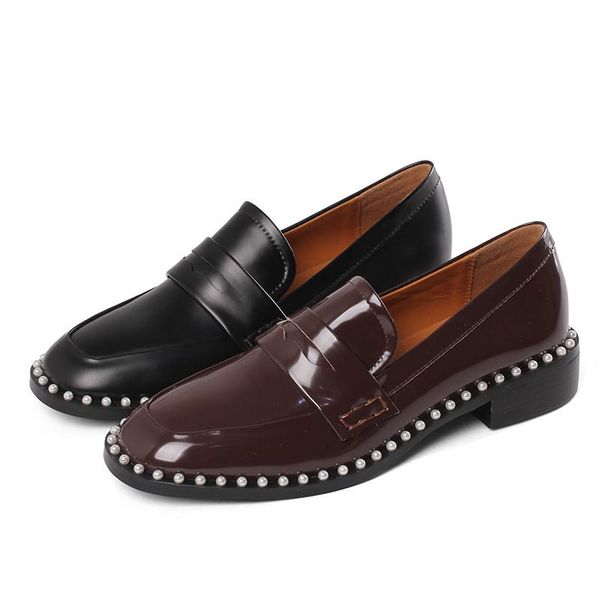 fashion women genuine leather round toe mid-heel loafers deep mouth shoes ladies d26-vdly-jz-30 dress, Black
fashion women genuine leather round toe mid-heel loafers deep mouth shoes ladies d26-vdly-jz-30 dress, Black