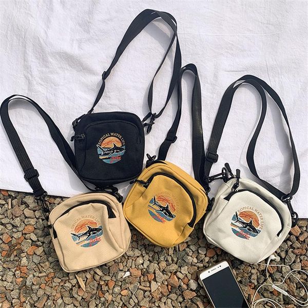 ins student messenger bag harajuku style canvas backpack, suitable for clothing matching/walking/shopping waist bags 
ins student messenger bag harajuku style canvas backpack, suitable for clothing matching/walking/shopping waist bags