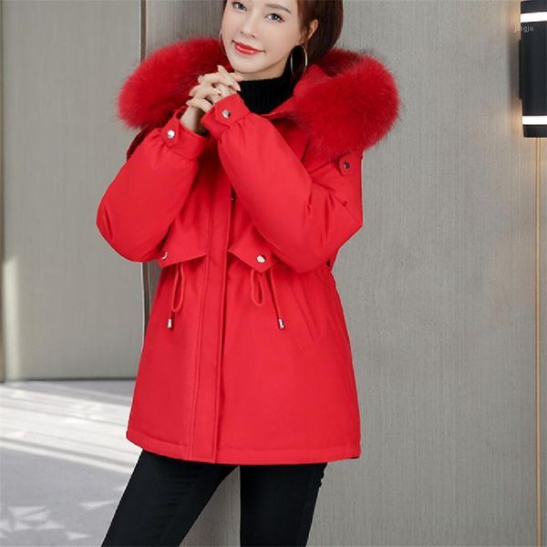 women's down & parkas winter fur hooded women jacket cotton padded casual thick warm jackets female coats loose parka outerwear ladies, Black
women's down & parkas winter fur hooded women jacket cotton padded casual thick warm jackets female coats loose parka outerwear ladies, Black