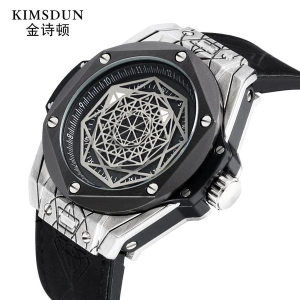 wristwatches personality trend kimsdun men's quartz watch cool waterproof silicone strap luxury gift clock relogio, Slivery;brown
wristwatches personality trend kimsdun men's quartz watch cool waterproof silicone strap luxury gift clock relogio, Slivery;brown