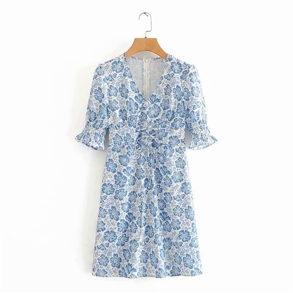 elegant woman blue v neck flower lacing short dress summer casual female puff sleeve beach es laides mini 210515, Black;gray
elegant woman blue v neck flower lacing short dress summer casual female puff sleeve beach es laides mini 210515, Black;gray