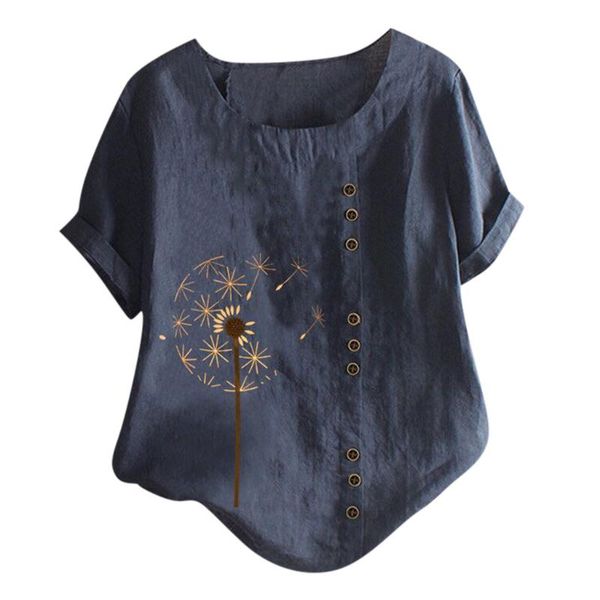 summer blouse women casual print o-neck short sleeve shirt loose button for female plus size blusas women's blouses & shirts, White
summer blouse women casual print o-neck short sleeve shirt loose button for female plus size blusas women's blouses & shirts, White