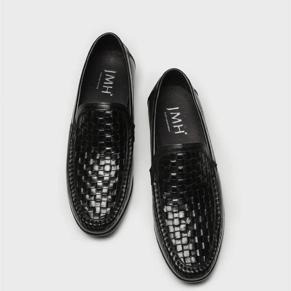 luxury genuine leather fashion men business dress loafers shoes weaving material oxford breathable formal wedding g261, Black
luxury genuine leather fashion men business dress loafers shoes weaving material oxford breathable formal wedding g261, Black