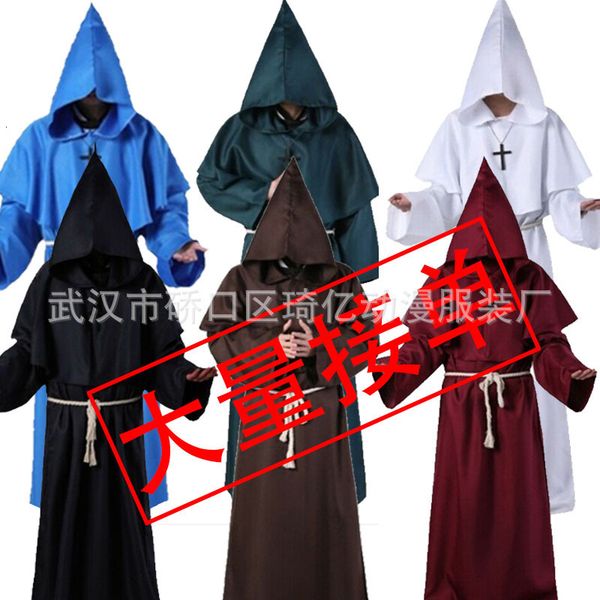 medieval monk costume, prit halloween cosplay role, chilen's play costume, Black;red
medieval monk costume, prit halloween cosplay role, chilen's play costume, Black;red