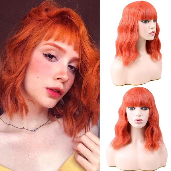 synthetic wigs saisity 14'' short curly women girl's charming bangs cap included natural looking heat resistant fiber hair, Black
synthetic wigs saisity 14'' short curly women girl's charming bangs cap included natural looking heat resistant fiber hair, Black