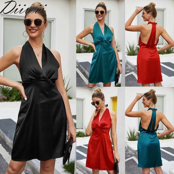 diiwii women summer corset v neck dress sleeveless backless elegant party outfits club clothes neon satin lace up casual dresses, Black;gray
diiwii women summer corset v neck dress sleeveless backless elegant party outfits club clothes neon satin lace up casual dresses, Black;gray