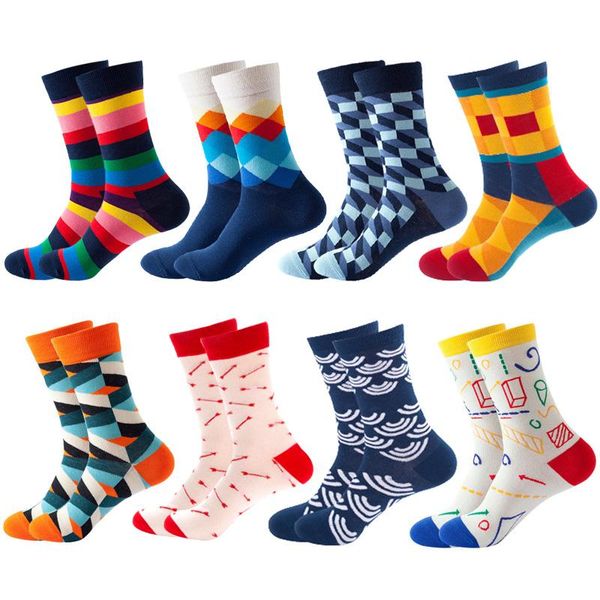 men's socks cotton happy funny with print fashion skateboard sock striped puzzle plaid geometric harajuku business party, Black
men's socks cotton happy funny with print fashion skateboard sock striped puzzle plaid geometric harajuku business party, Black