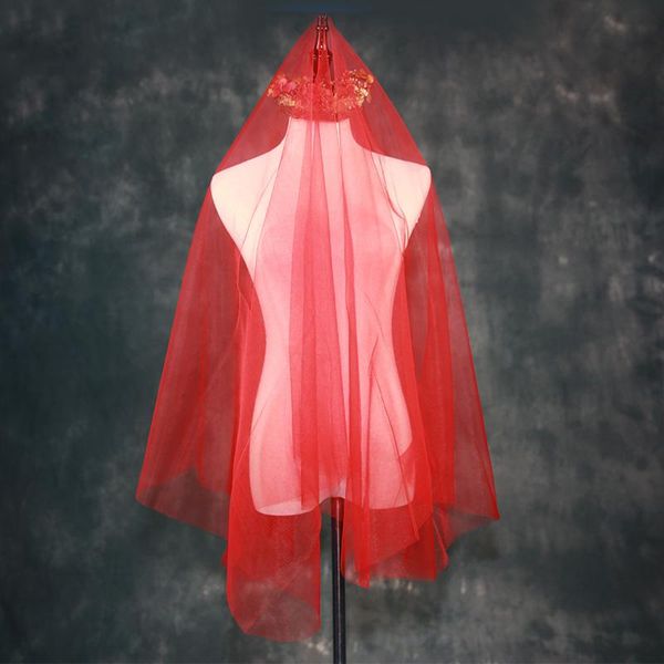 bridal veils 1.5m short red veil wedding cut edge pink tulle bride 3m simple cathedral accessoire mariage, Black
bridal veils 1.5m short red veil wedding cut edge pink tulle bride 3m simple cathedral accessoire mariage, Black