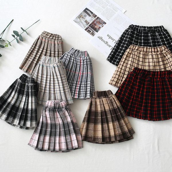 skirts 9 colors preppy style plaid toddler girls clothes fall pleated pettiskirt baby kids uniform spring skirt 2021, Blue 
skirts 9 colors preppy style plaid toddler girls clothes fall pleated pettiskirt baby kids uniform spring skirt 2021, Blue