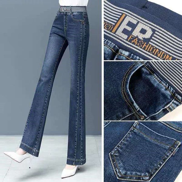 women's jeans high waisted jeans 2021 spring and summer new fall feeling flared pants elastic waist slim, Blue
women's jeans high waisted jeans 2021 spring and summer new fall feeling flared pants elastic waist slim, Blue