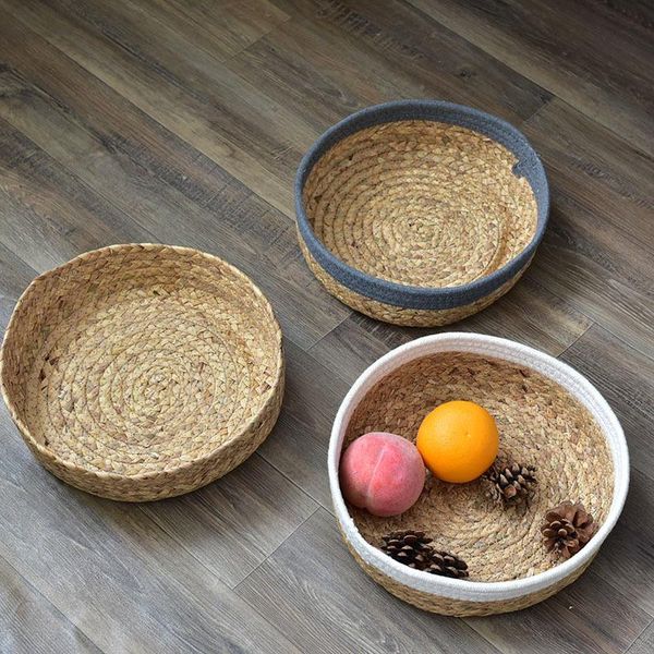 storage baskets luanqi 28/30cm hand-woven round rattan basket fruit wicker tray for home picnic closet sundries toy seaweed boxes
storage baskets luanqi 28/30cm hand-woven round rattan basket fruit wicker tray for home picnic closet sundries toy seaweed boxes