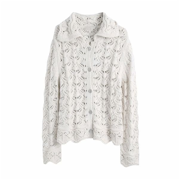 women autumn sweet cardigans knitting sweaters long sleeve hollow out female vintage sweater outerwear clothing 210513, White;black
women autumn sweet cardigans knitting sweaters long sleeve hollow out female vintage sweater outerwear clothing 210513, White;black
