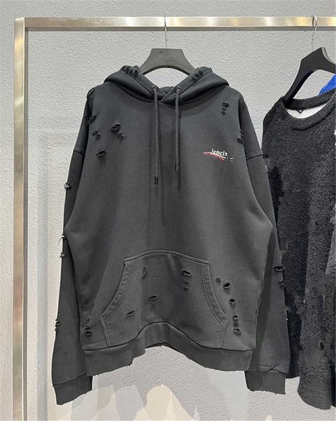 men's hoodies high version 21fw autumn and winter new wave cola printed ins couple hole worn paris sweater hoodie, Black
men's hoodies high version 21fw autumn and winter new wave cola printed ins couple hole worn paris sweater hoodie, Black