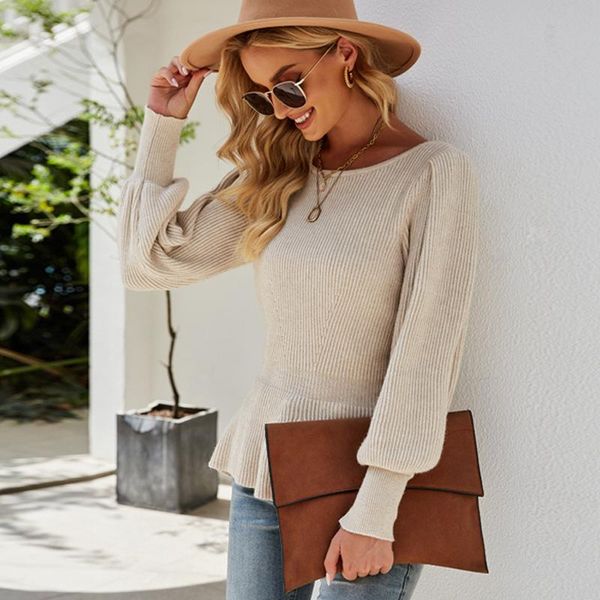 women's sweaters women solid color lantern sleeve jumper sweater ladies 2021 fall winter warm stretch ruffles knitted for casual, White;black
women's sweaters women solid color lantern sleeve jumper sweater ladies 2021 fall winter warm stretch ruffles knitted for casual, White;black