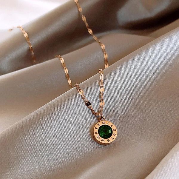 pendant necklaces roman numeral necklace round temperament simple circle clavicle chain women letter luxury female jewelry fashion net red, Silver
pendant necklaces roman numeral necklace round temperament simple circle clavicle chain women letter luxury female jewelry fashion net red, Silver