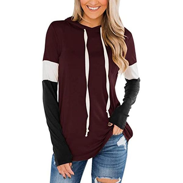 women's hoodies & sweatshirts spring and autumn clothing jacket the color contrast long sleeve loose hoodie, Black
women's hoodies & sweatshirts spring and autumn clothing jacket the color contrast long sleeve loose hoodie, Black