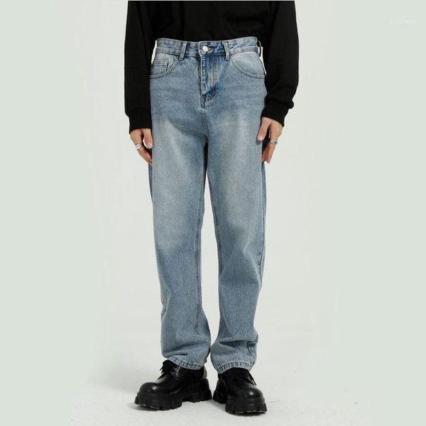 vintage casual loose straight jeans long trousers for men japan korea streetwear fashion hip hop denim pants male men's, Blue
vintage casual loose straight jeans long trousers for men japan korea streetwear fashion hip hop denim pants male men's, Blue