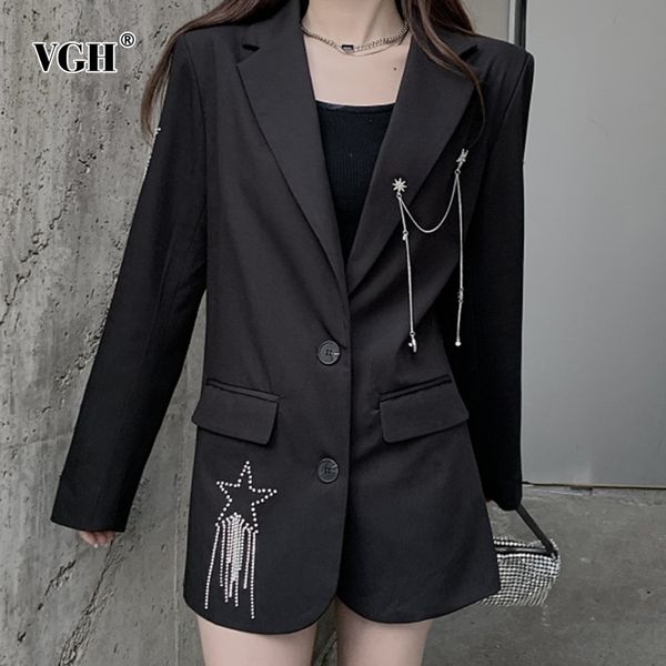 vgh korean black patchwork diamond tassel blazer for women notched long sleeve straight casual blazers female new spring fashion 210421, White;black
vgh korean black patchwork diamond tassel blazer for women notched long sleeve straight casual blazers female new spring fashion 210421, White;black