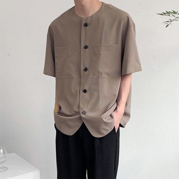 men's short-sleeved shirt 2021 autumn and winter solid color loose wild comfortable young fashion casual shirts, White;black
men's short-sleeved shirt 2021 autumn and winter solid color loose wild comfortable young fashion casual shirts, White;black