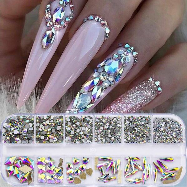 grids mixed nail rhinestones 3d ab crystal flat-back diamond gems diy tips nails art decoration decorations, Silver;gold
grids mixed nail rhinestones 3d ab crystal flat-back diamond gems diy tips nails art decoration decorations, Silver;gold