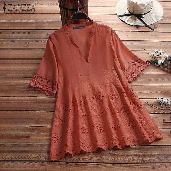 women short sleeve lace crochet blouse summer hollow out elegant v neck work shirts solid blusas plus size chemise 7 women's blouses &, White
women short sleeve lace crochet blouse summer hollow out elegant v neck work shirts solid blusas plus size chemise 7 women's blouses &, White