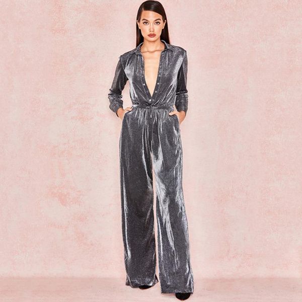 women's jumpsuits & rompers long sleeve glitter wide leg jumpsuit women turn-down collar loose casual party, Black;white
women's jumpsuits & rompers long sleeve glitter wide leg jumpsuit women turn-down collar loose casual party, Black;white