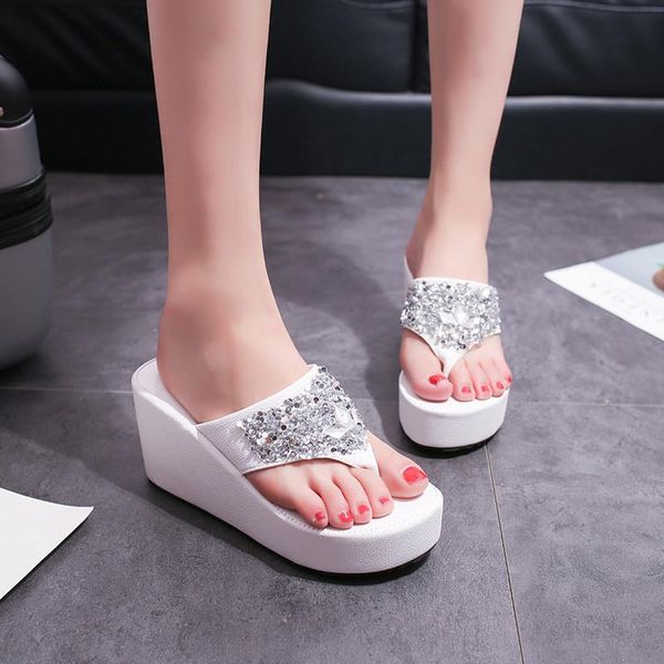 slippers 2021 summer water drill air-permeable thick bottom waterproof platform heeled women's shoes leisure high sandals, Black
slippers 2021 summer water drill air-permeable thick bottom waterproof platform heeled women's shoes leisure high sandals, Black